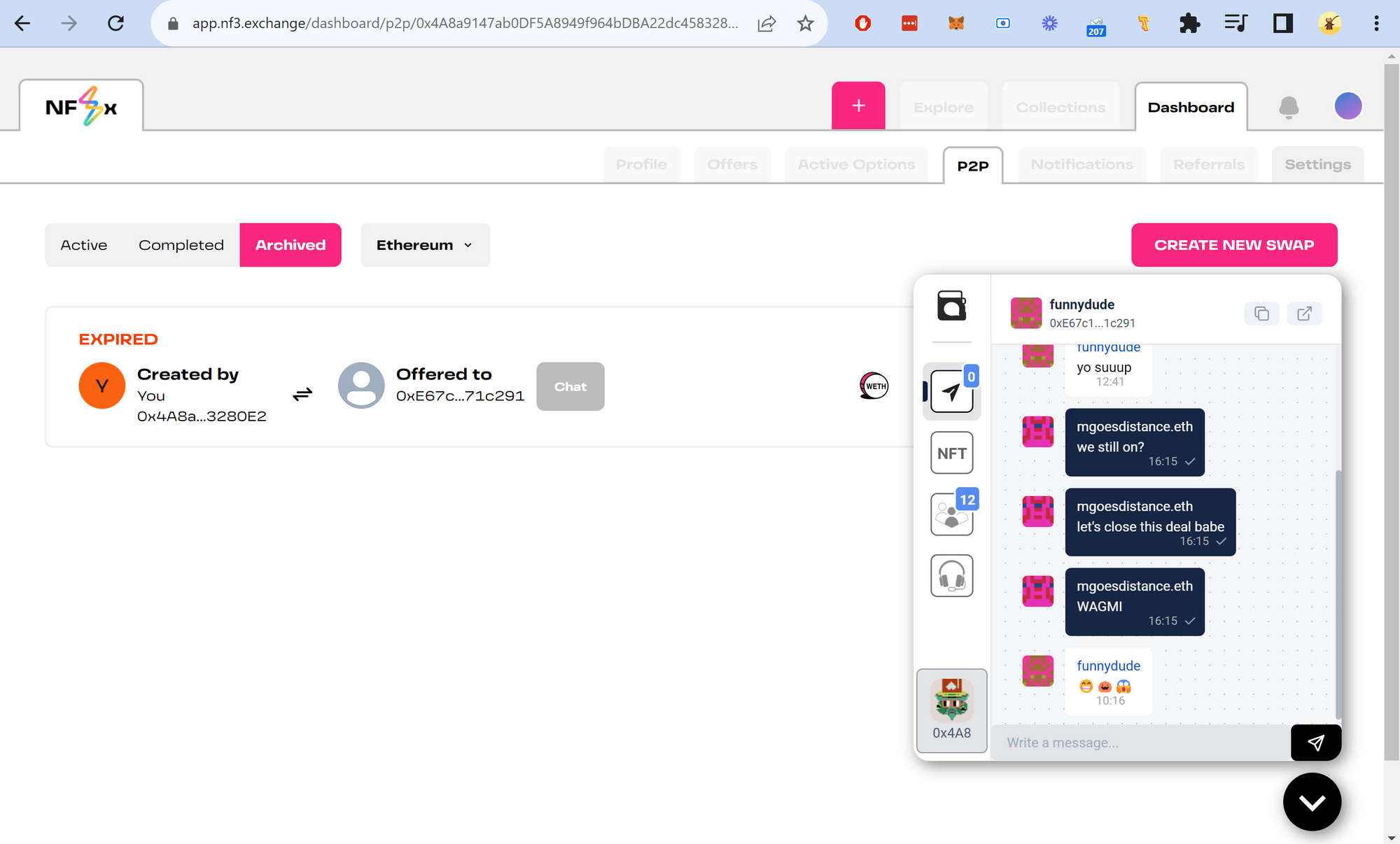 NF3 Chat with Owner